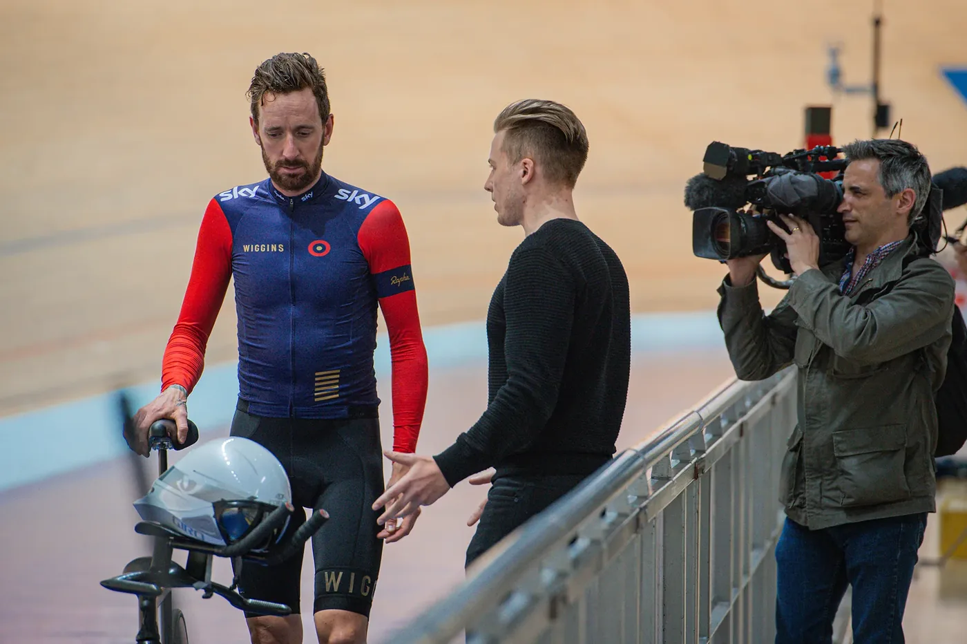 Trackside at the Hour Record with Sir Bradley Wiggins