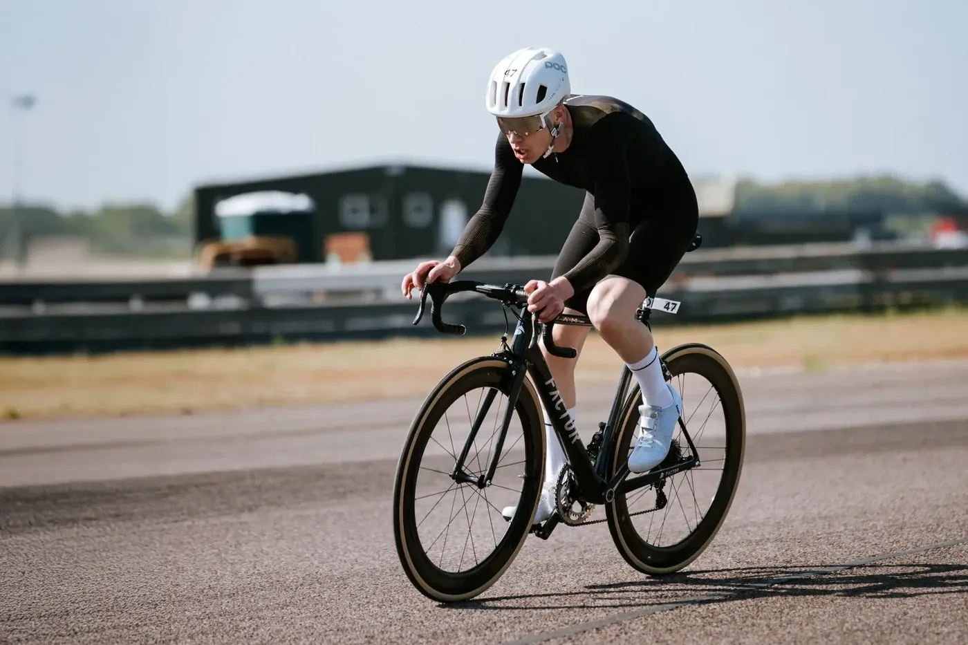 Riding a time trial