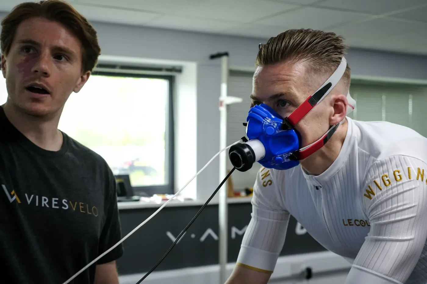VO2 max ramp test with mask